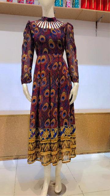 Floral Chiffon Frock