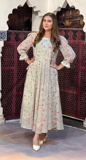Floral Chiffon Frock