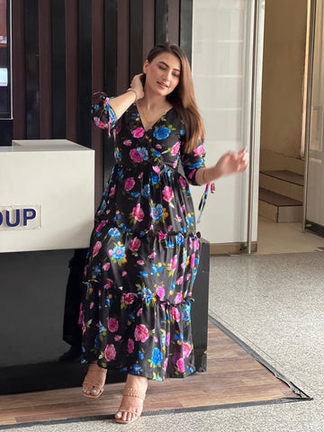 Floral Chiffon Frock
