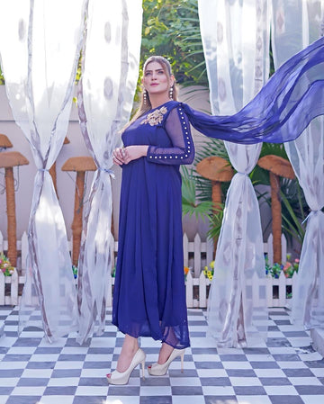 Chiffon Drape Maxi