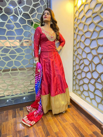 DOVE MIRROR LEHNGA (2 piece lehnga choli)