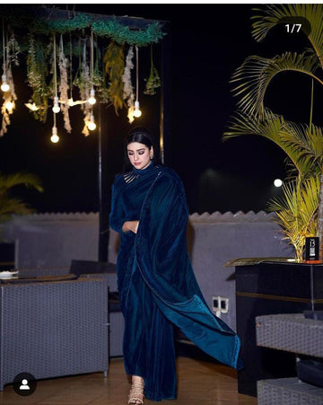Velvet Saree