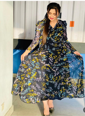 Floral Chiffon Frock