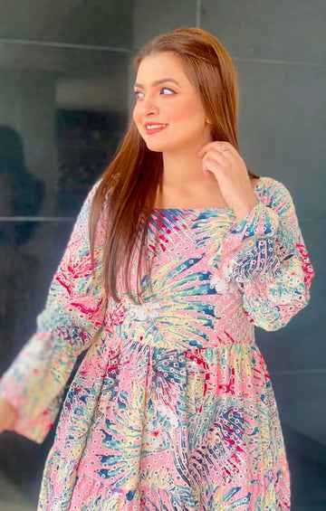 Rainbow Chicken Frock