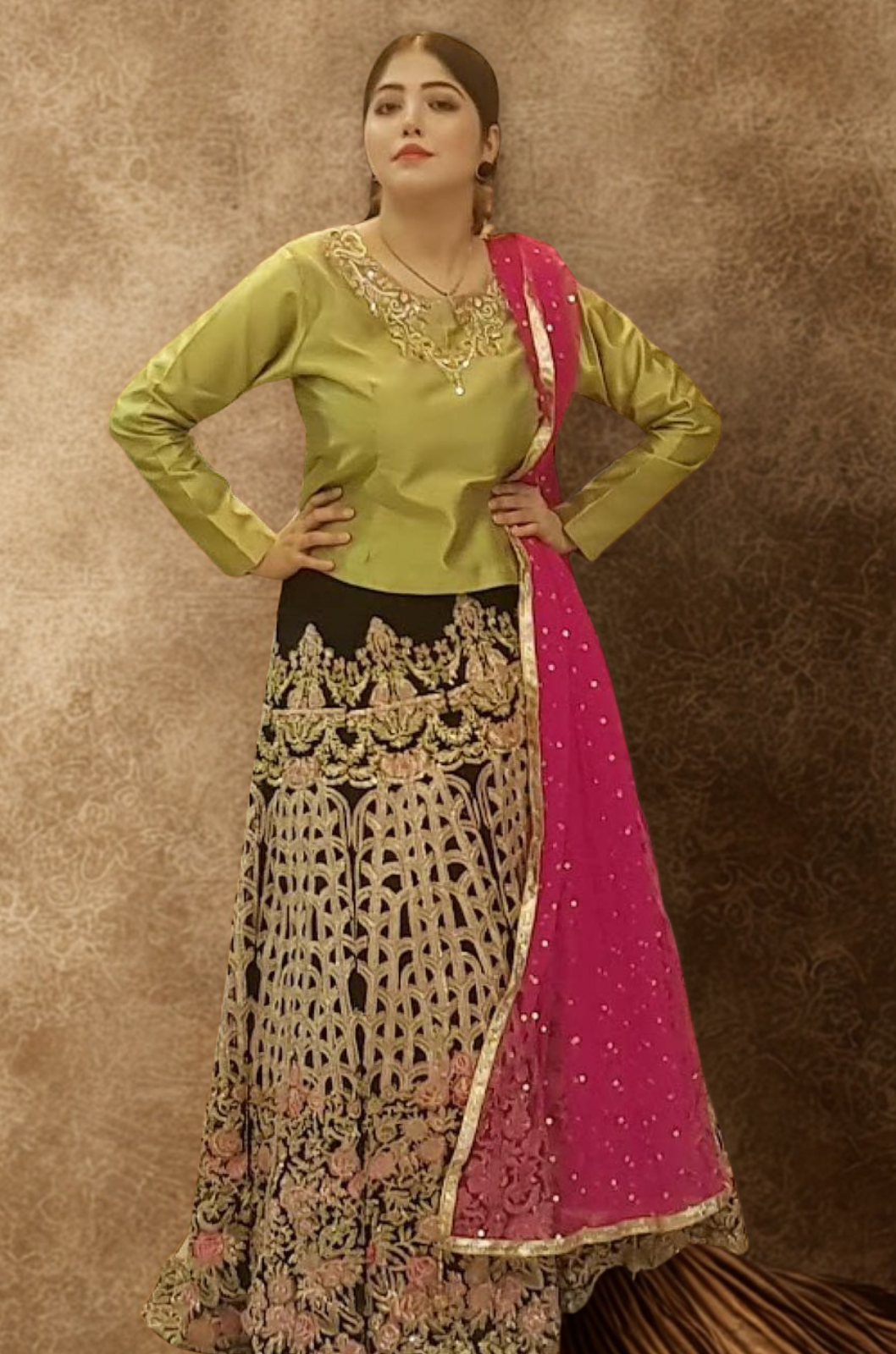 Glitter Lehnga ( Only lehnga )