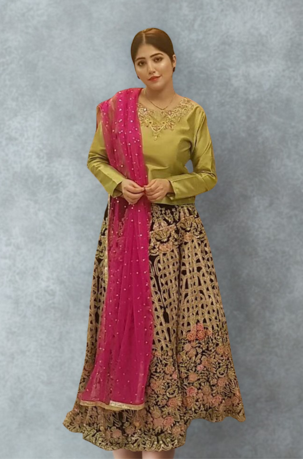 Glitter Lehnga ( Only lehnga )