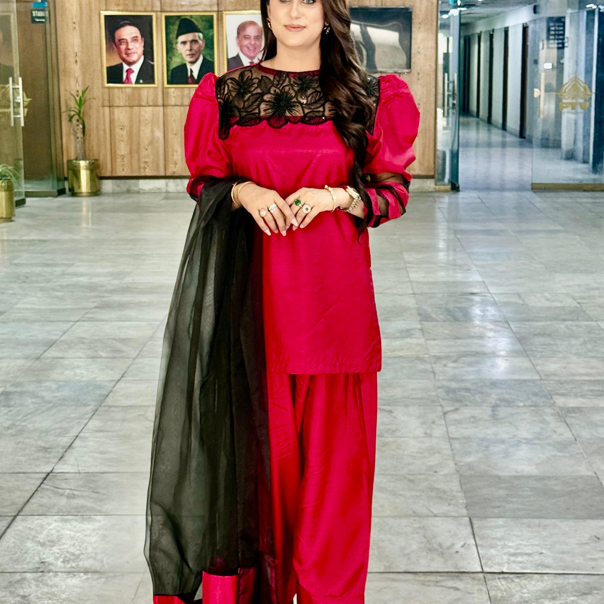 Diva Dress Rawsilk Farshi Shalwar Set 3(PC'S)