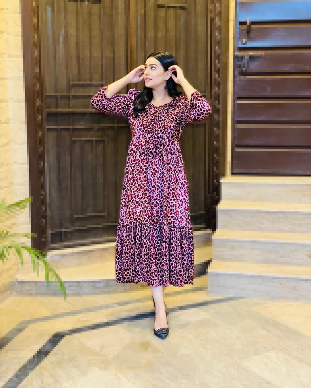Velvet Floral Frock