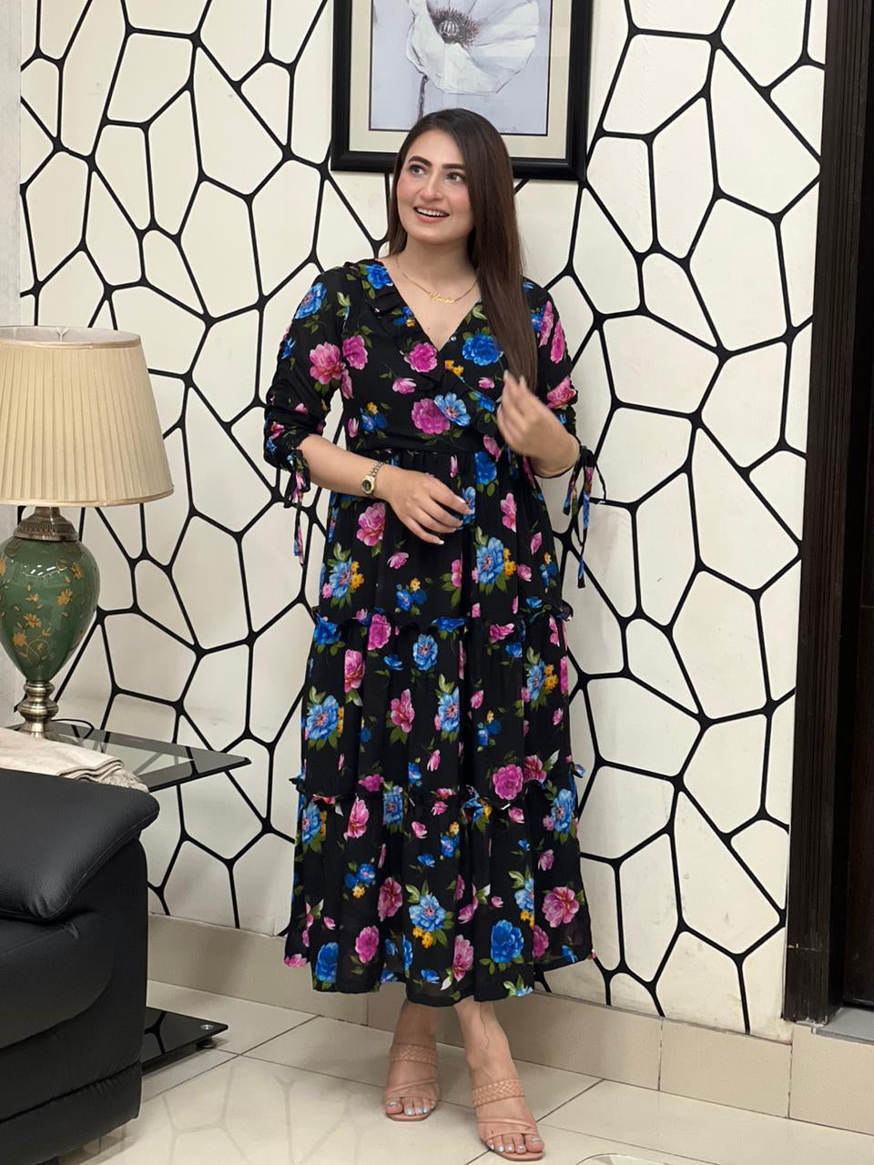 Black rose frock