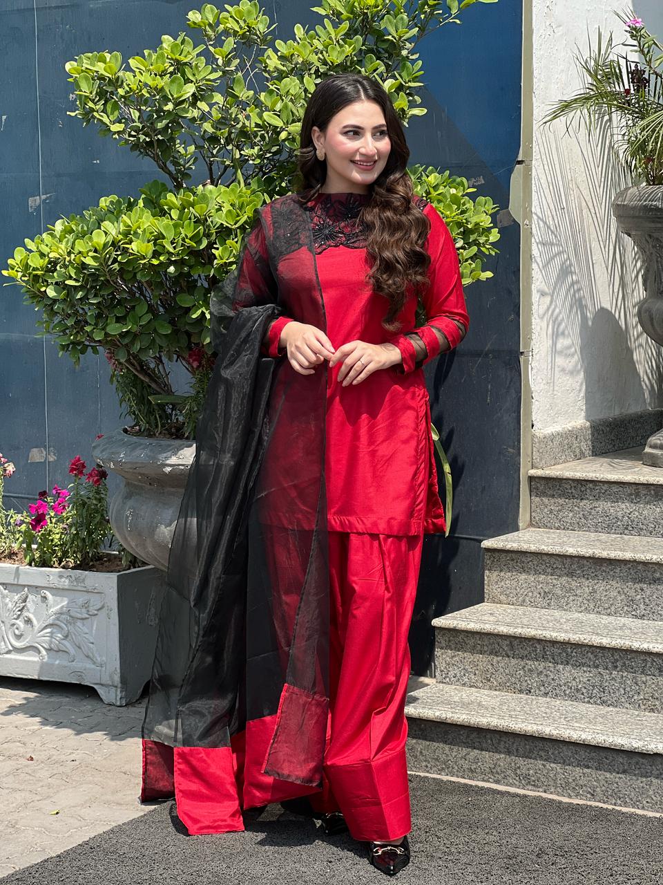 Diva Dress Rawsilk Farshi Shalwar Set 3(PC'S)