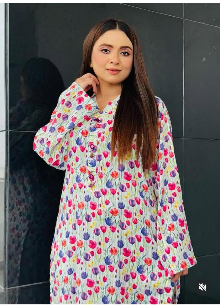 Print lawn  Shirt  Trouser (Doria lawn 2pcs)