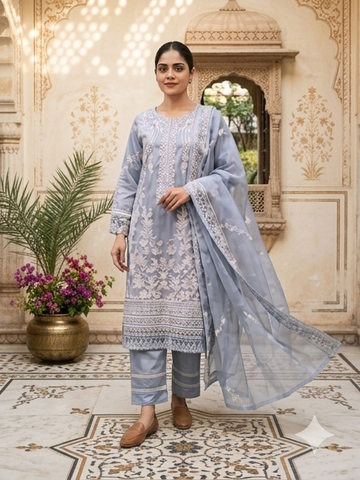 Zehra Embroidered Suit