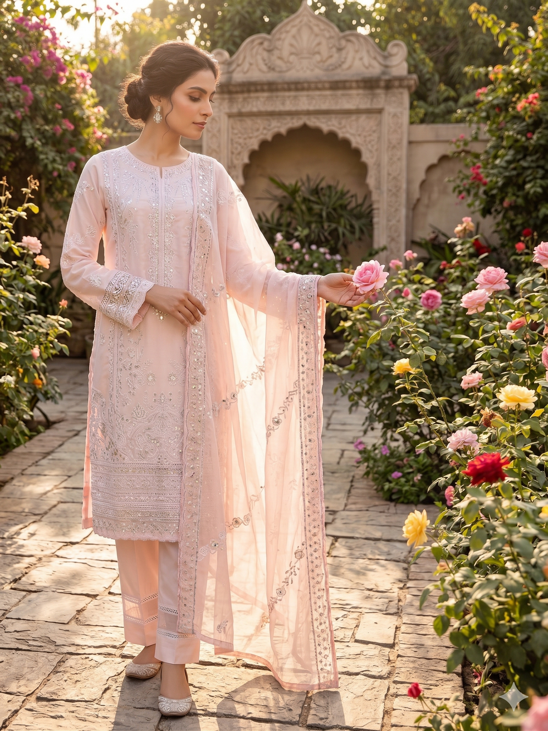 Zehra Embroidered Suit