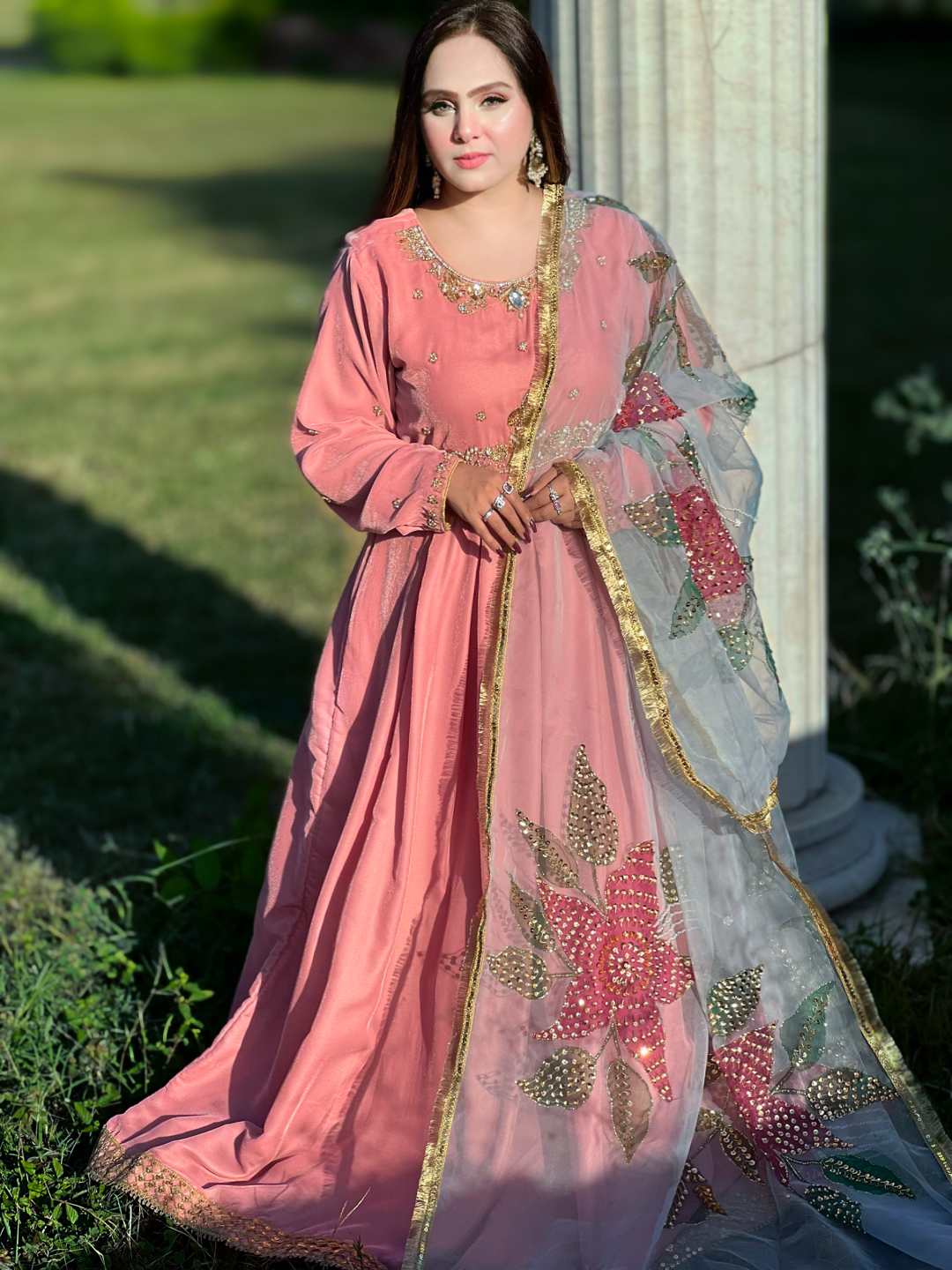 Huriya Velvet Frock