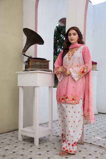Gulab Gul 3pc Farshi set
