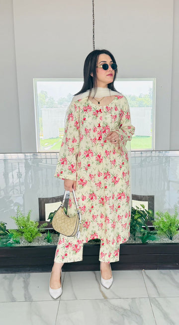 Print Lawn  Shirt  Shalwar (Doria lawn 2pcs )SA-847