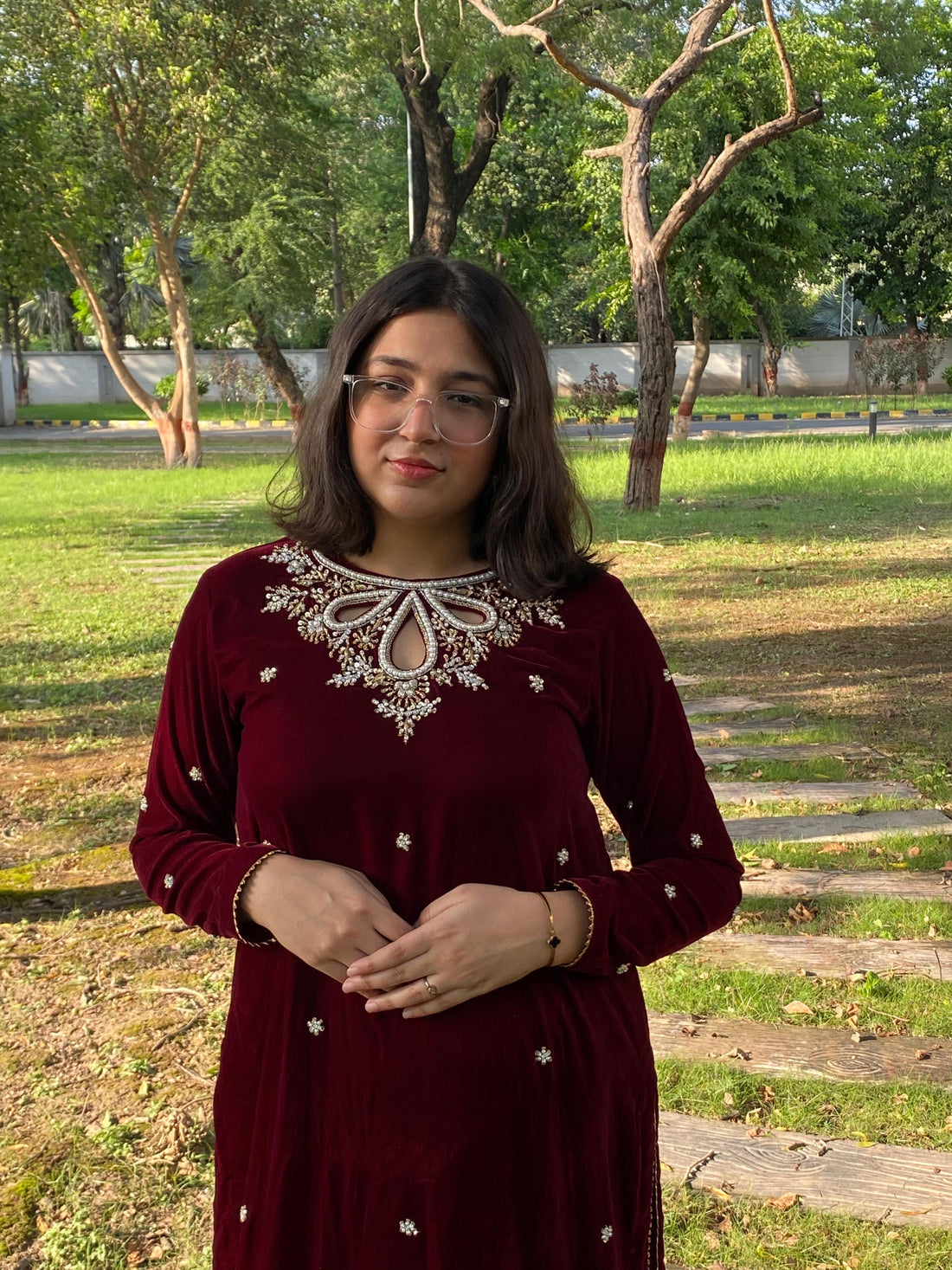Mehwar Velvet Suit