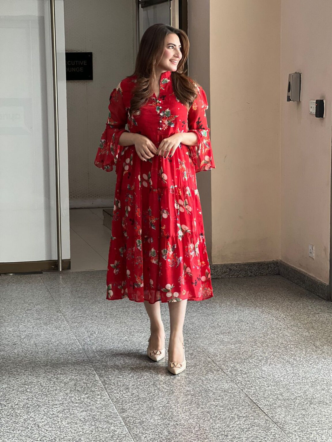 Floral Chiffon Frock