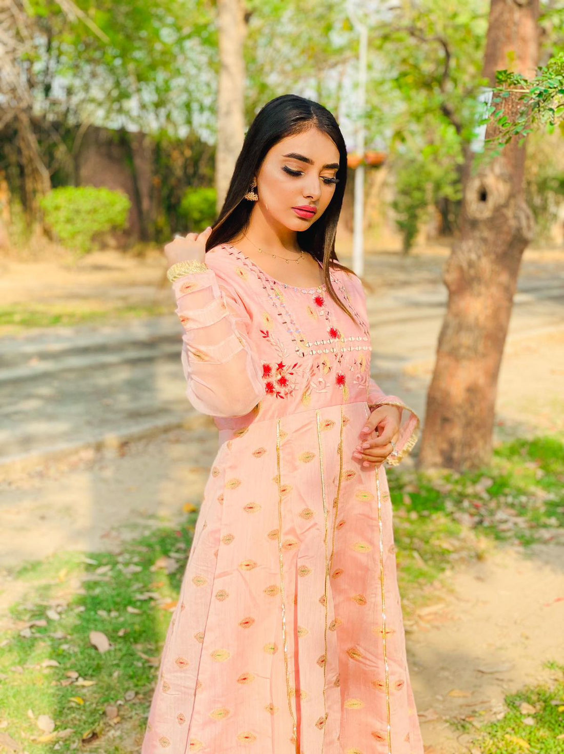 Cotton Mirror Frock(1 PC)