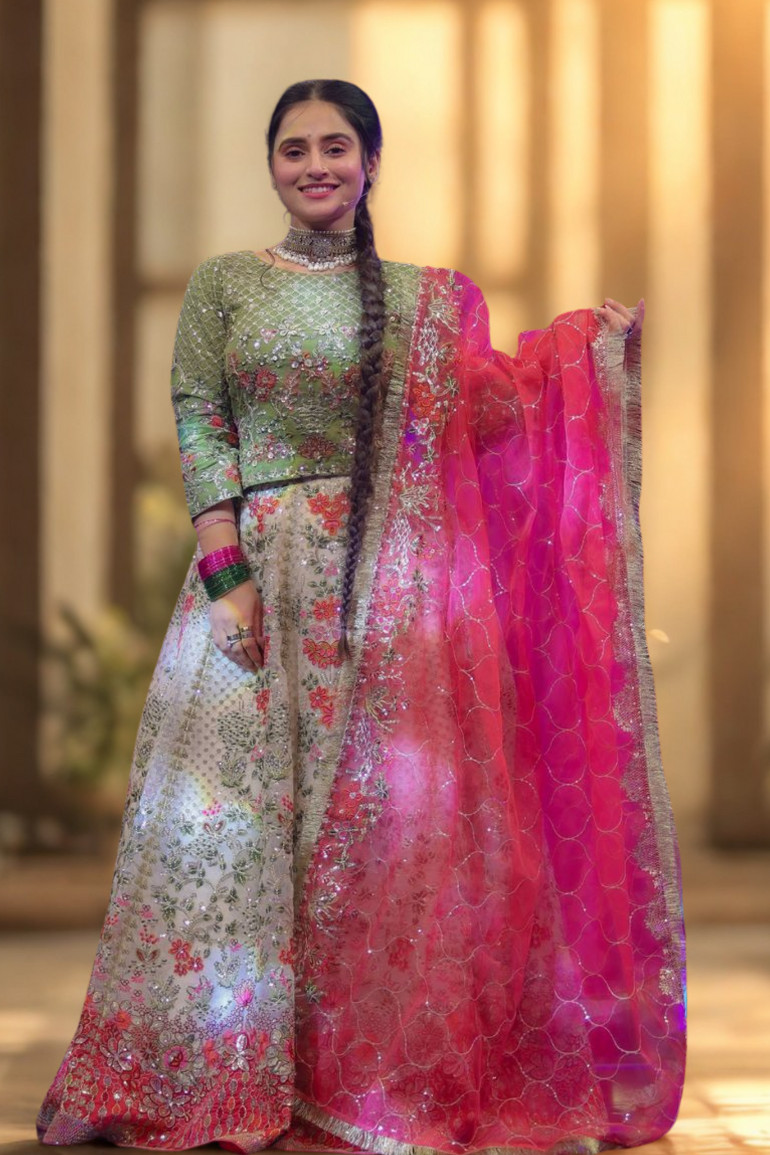 Marigold Lehenga Choli
