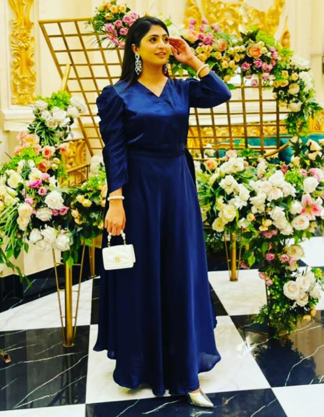 Silk Frock With Puff Sleeve(1 PC)