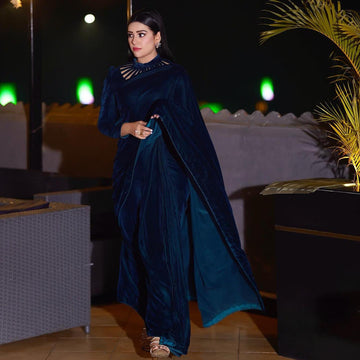 Velvet Saree